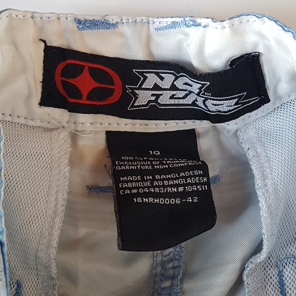 Boys Blue Orange Striped Board Short - Picture 3 of 3